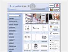 Tablet Screenshot of deurbeslag-shop.nl